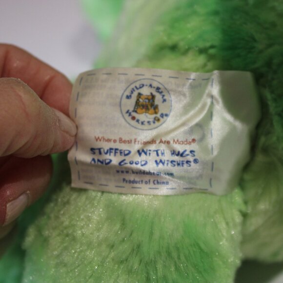 Build a Bear green frog plush stuffed animal 16" GUC - Picture 6 of 8
